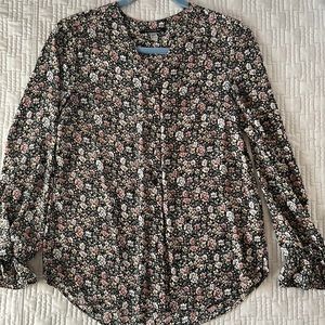 T Tahari  Floral Blouse